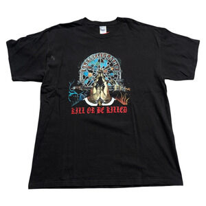 Y2K Blessed Death Kill or Be Killed Metal T shirt